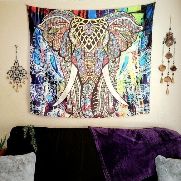Multicolor Elephant Tapestry (#13) - Picture 1 of 1